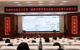 武威職業(yè)技術(shù)大學(xué)召開第一屆教學(xué)督導(dǎo)委員會(huì)成立大會(huì)暨專家報(bào)告會(huì)